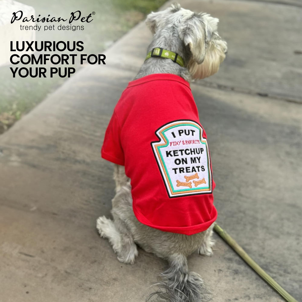 Parisian Pet dog shirt medium size sizing guide illustration