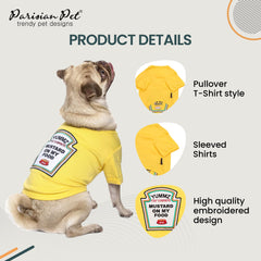 Parisian Pet dog shirt with sleeved design supports comfortable movement during play.