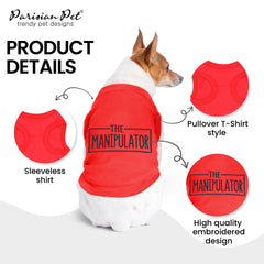 Parisian Pet sleeveless round-neck tee for comfortable daily walks