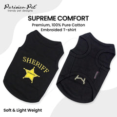Parisian Pet dog tshirt sleeveless round-neck design keeps dogs cool and comfortable