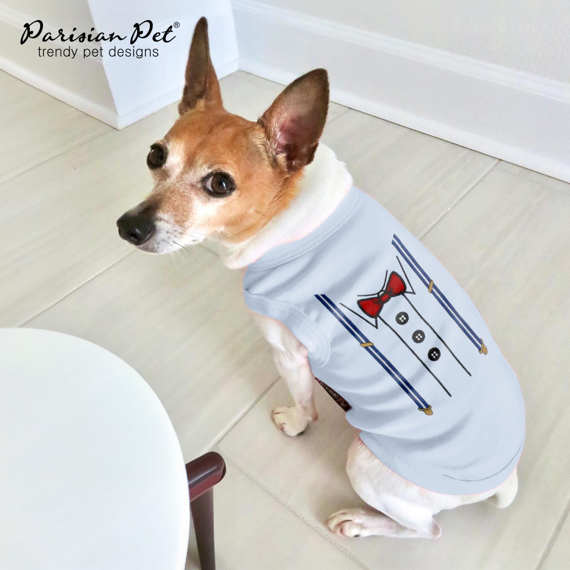 Parisian Pet dog-tshirt-sleeveless-wear highlights summer-friendly, lightweight design.