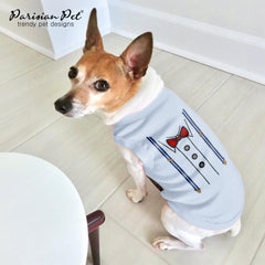 Parisian Pet dog-tshirt-sleeveless-wear highlights summer-friendly, lightweight design.