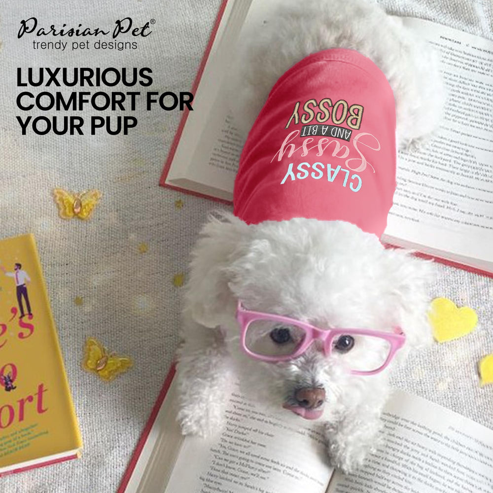 Parisian Pet dog t-shirt washable fabric for easy care and longevity
