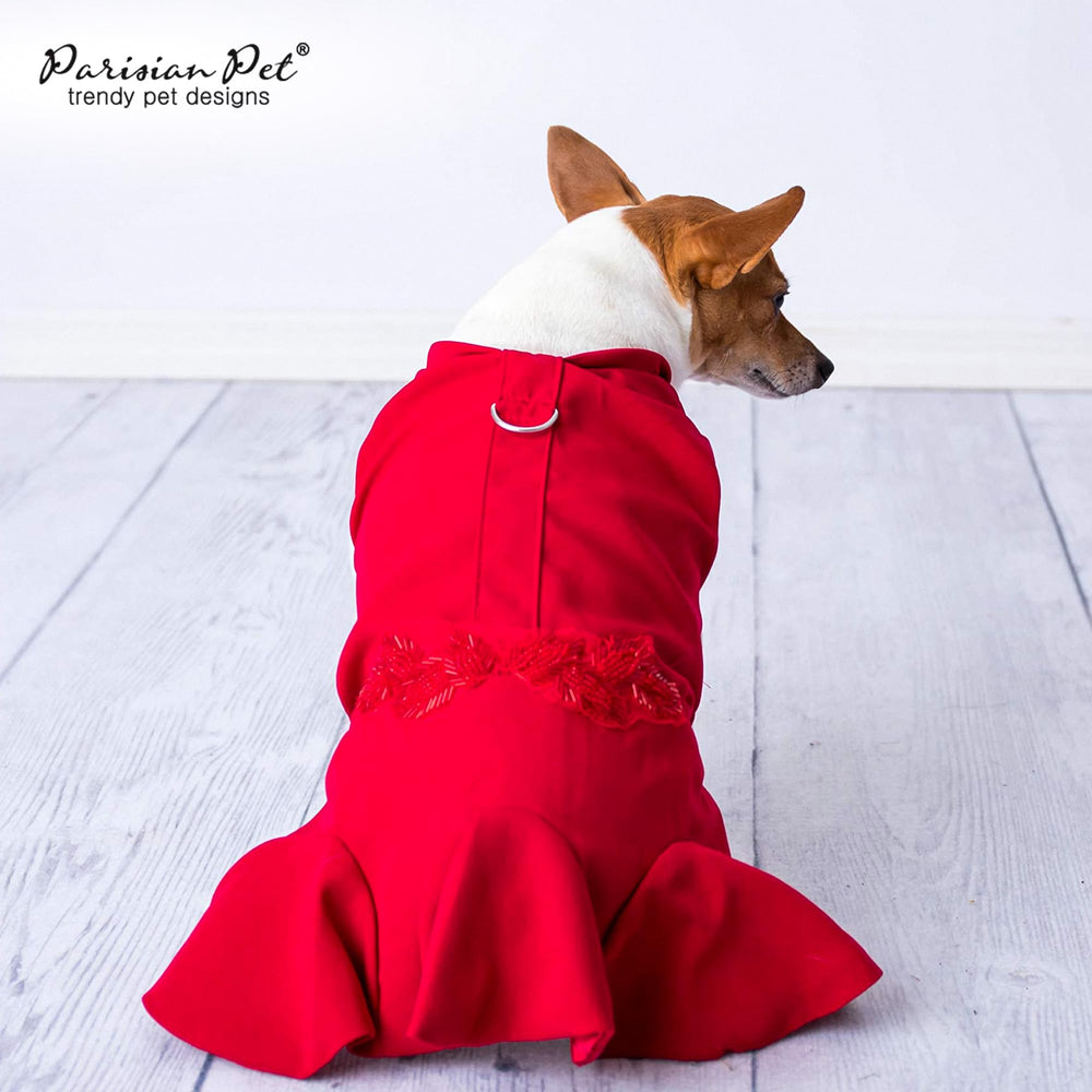 Parisian Pet dress sizing chart explains XS to 3XL fit