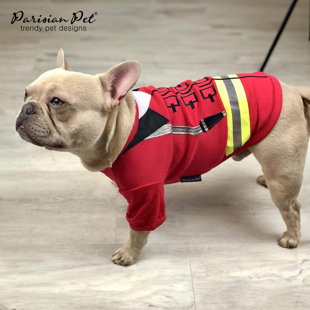 Parisian Pet lightweight sleeved dog costume ideal for warm-weather adventures.