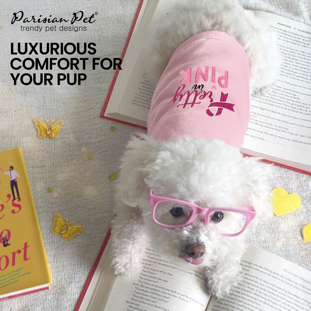 Parisian Pet machine washable dog shirt offers easy care