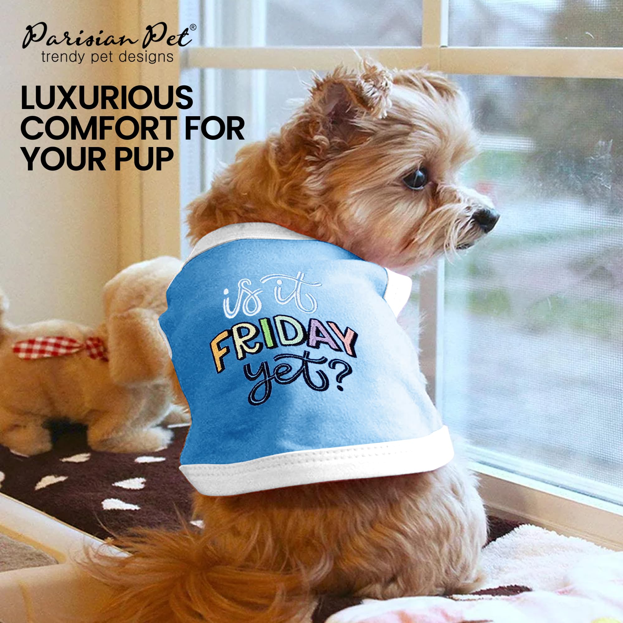 Parisian Pet machine washable dog shirt for easy-care routine