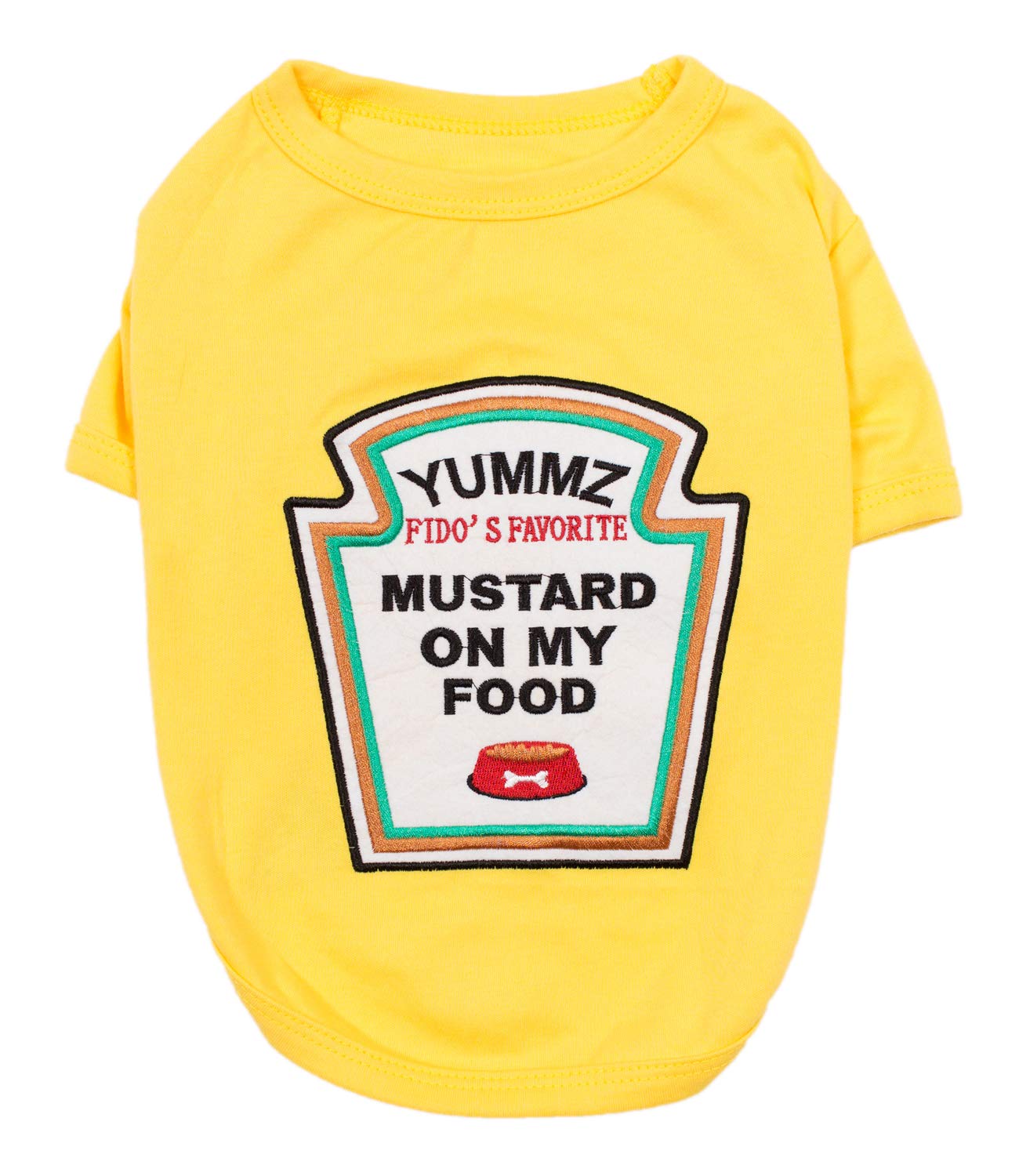 Parisian Pet Mustard Shirt gift-ready outfit for dog lovers.