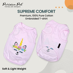 Parisian Pet pink sleeveless t-shirt ready for sunny days