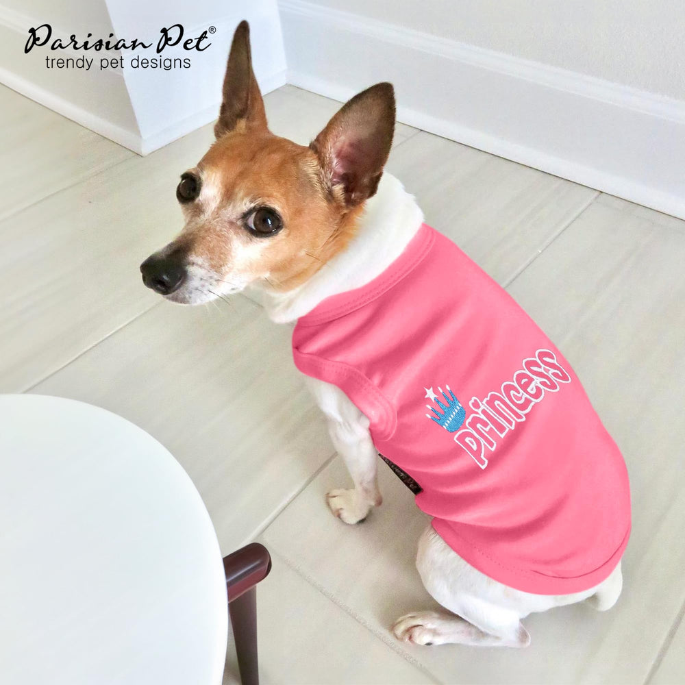 Parisian Pet Princess 100% breathable cotton fabric offers soft comfort.