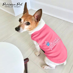 Parisian Pet Princess 100% breathable cotton fabric offers soft comfort.