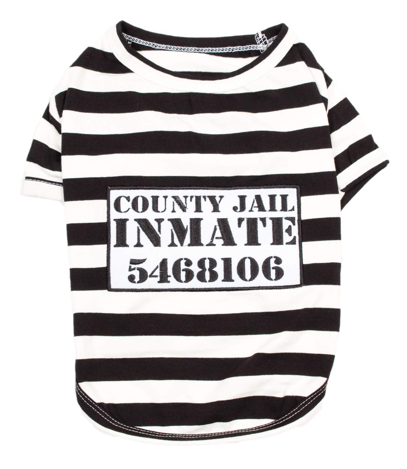 Parisian Pet Prisoner costume in holiday photo setup for festive looks