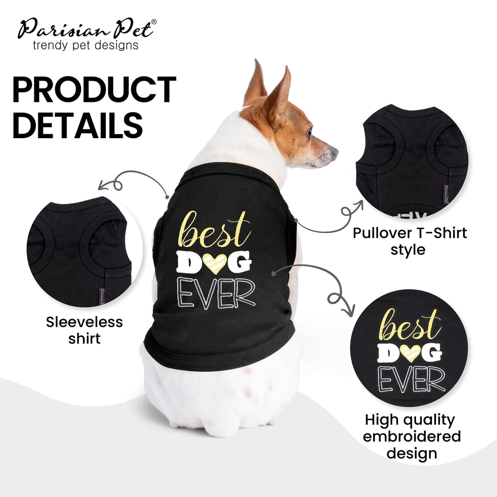 Parisian Pet pure cotton dog shirt highlighting breathable fabric for skin-friendly wear