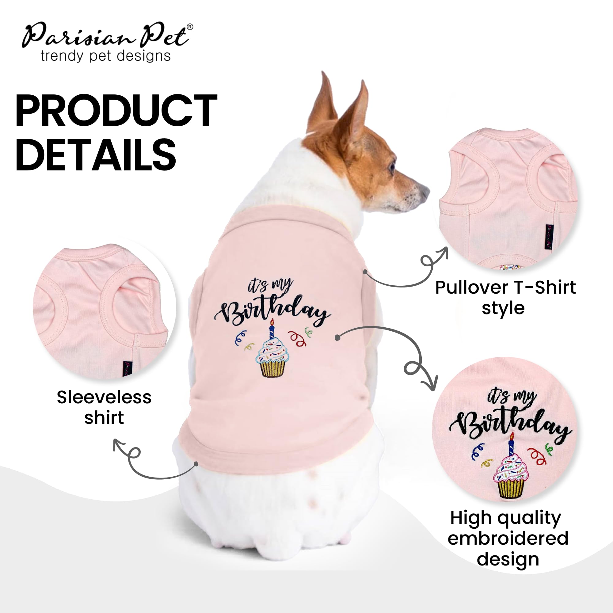 Parisian Pet round neckline sleeveless design for easy movement