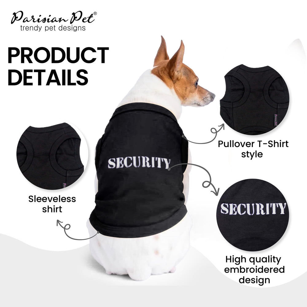 Parisian Pet embroidered close-up highlights premium 100% cotton softness.