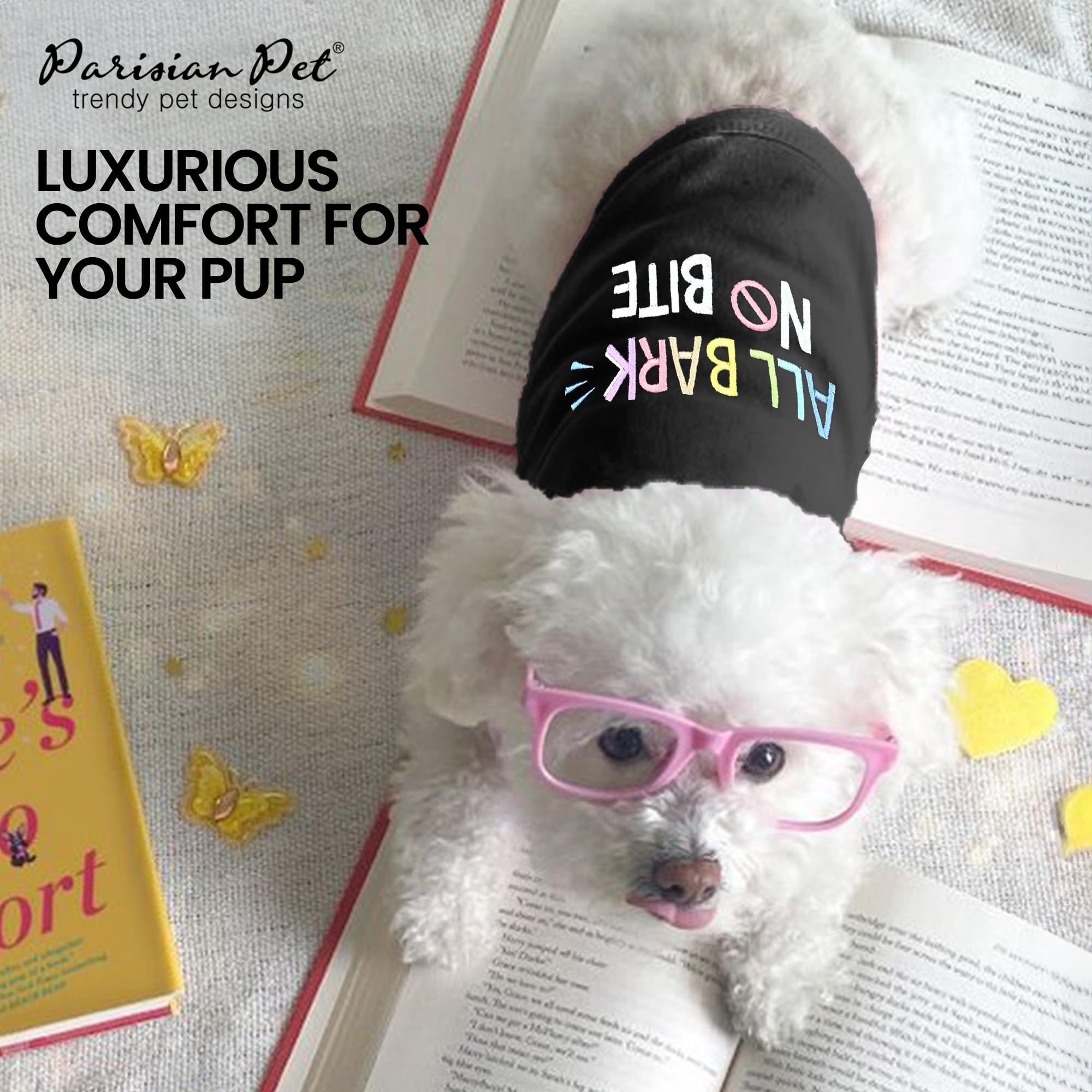 Parisian Pet size range XXS to 5XL helps find a precise fit