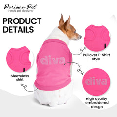 Parisian Pet sleeveless dog vest for unrestricted movement and style