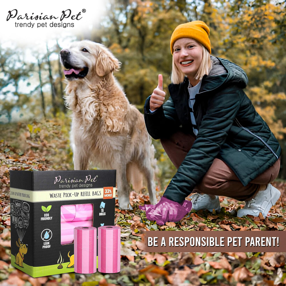 Parisian Pet sustainable pet care gift option featuring stylish waste bags