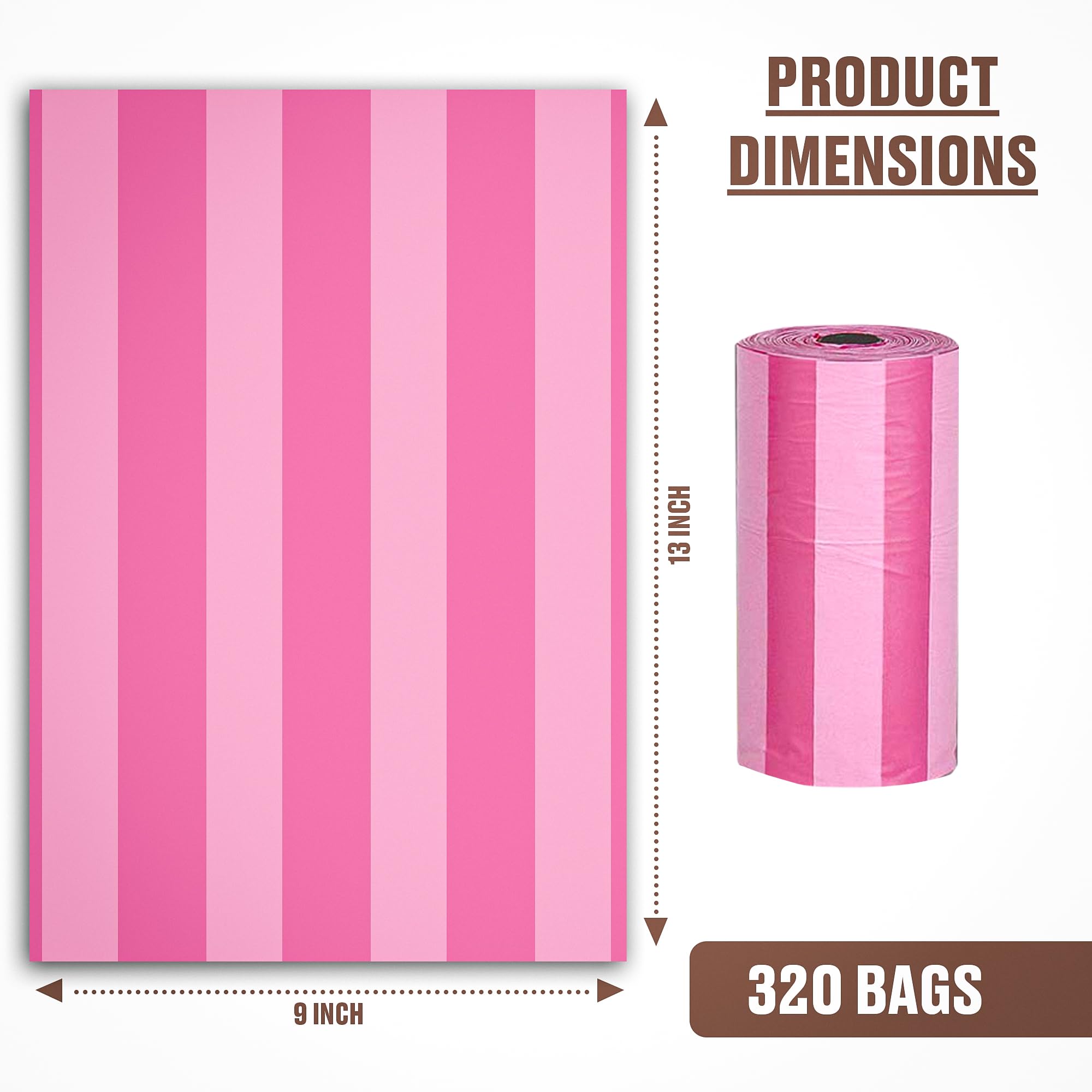 Parisian Pet unscented poop bags 9x13 inches fit standard dispensers