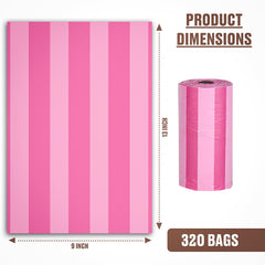 Parisian Pet unscented poop bags 9x13 inches fit standard dispensers