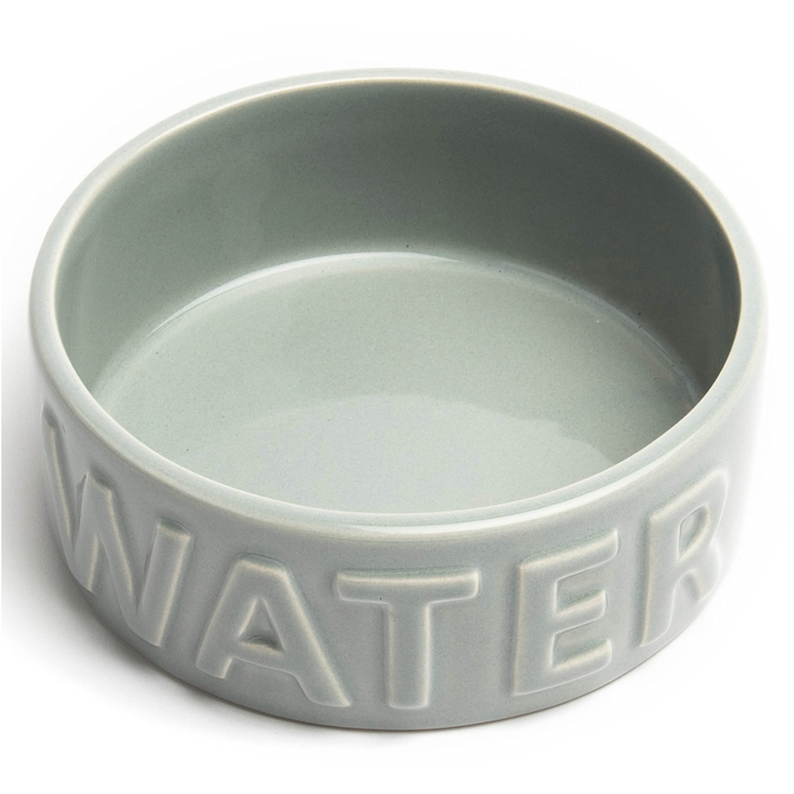 Park Life Designs pet bowl classic water medium grey front view showing stable, spill-resistant design for meals