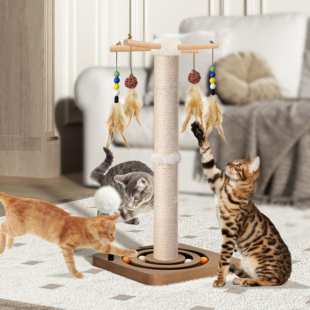 PAROTO 25-inch cat post fits kittens and small to mid-size cats.