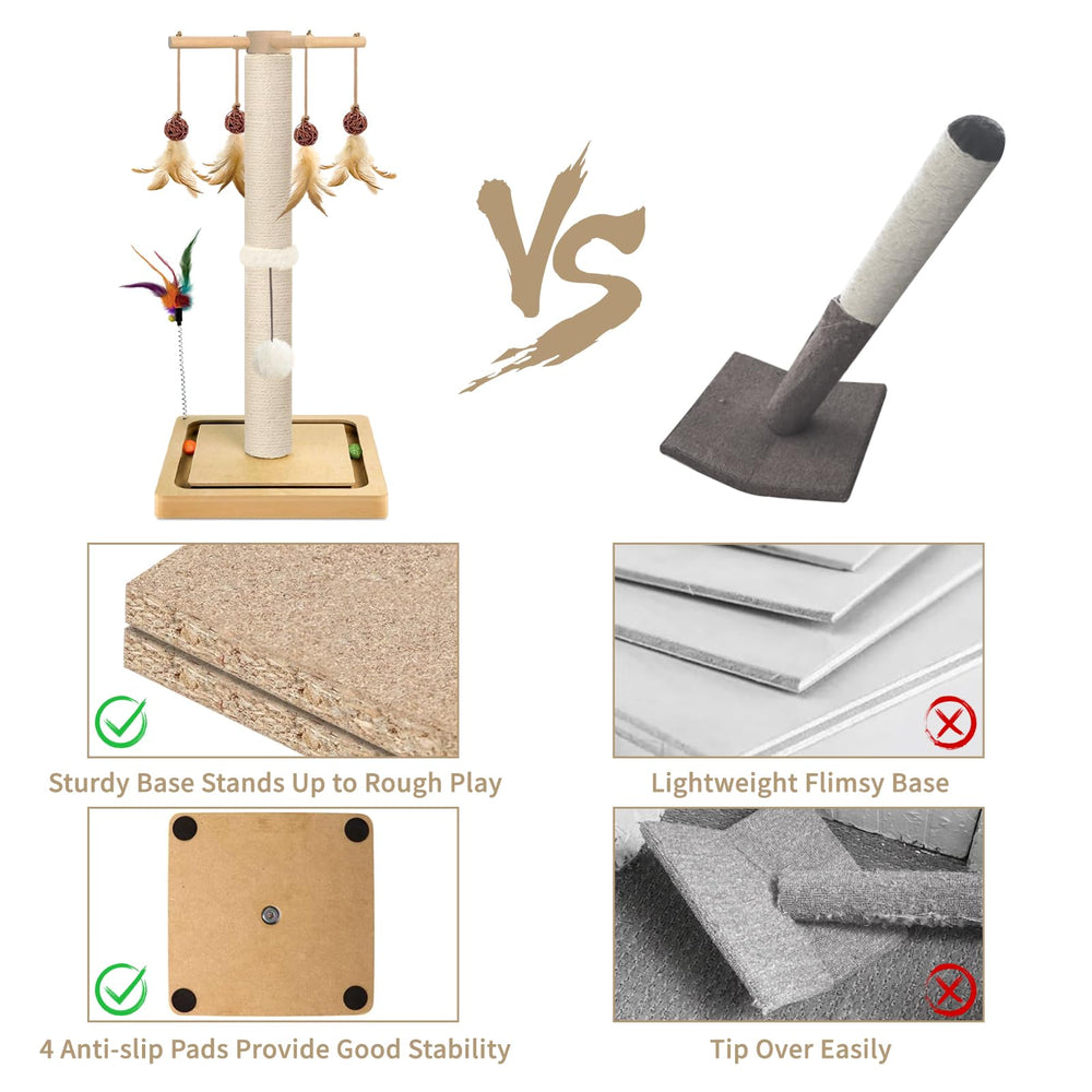 PAROTO assembly-ready cat post with easy DIY installation.