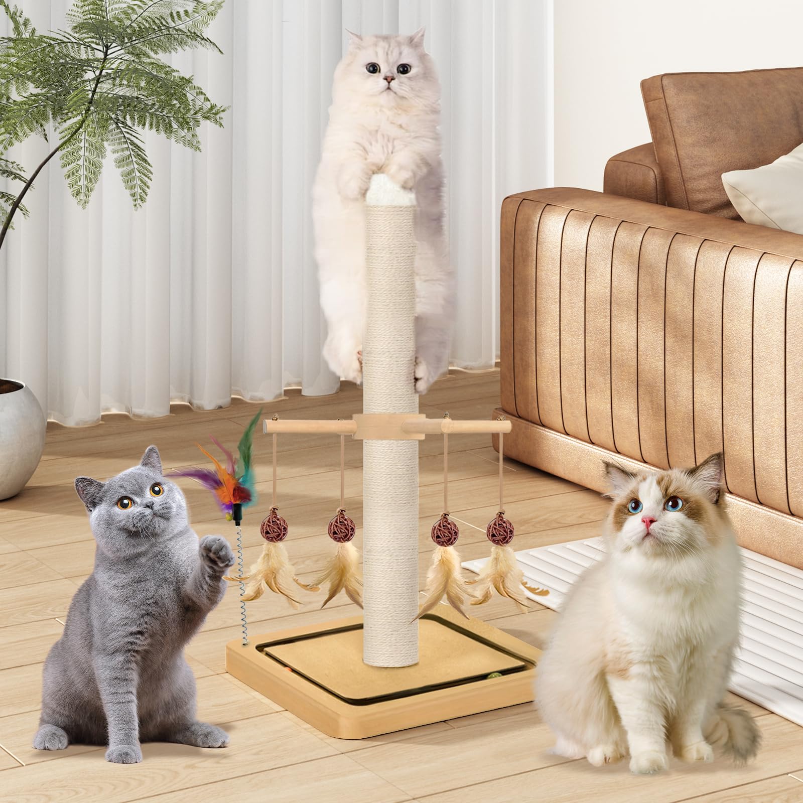 PAROTO indoor cat furniture helps keep nails clean and cats entertained.