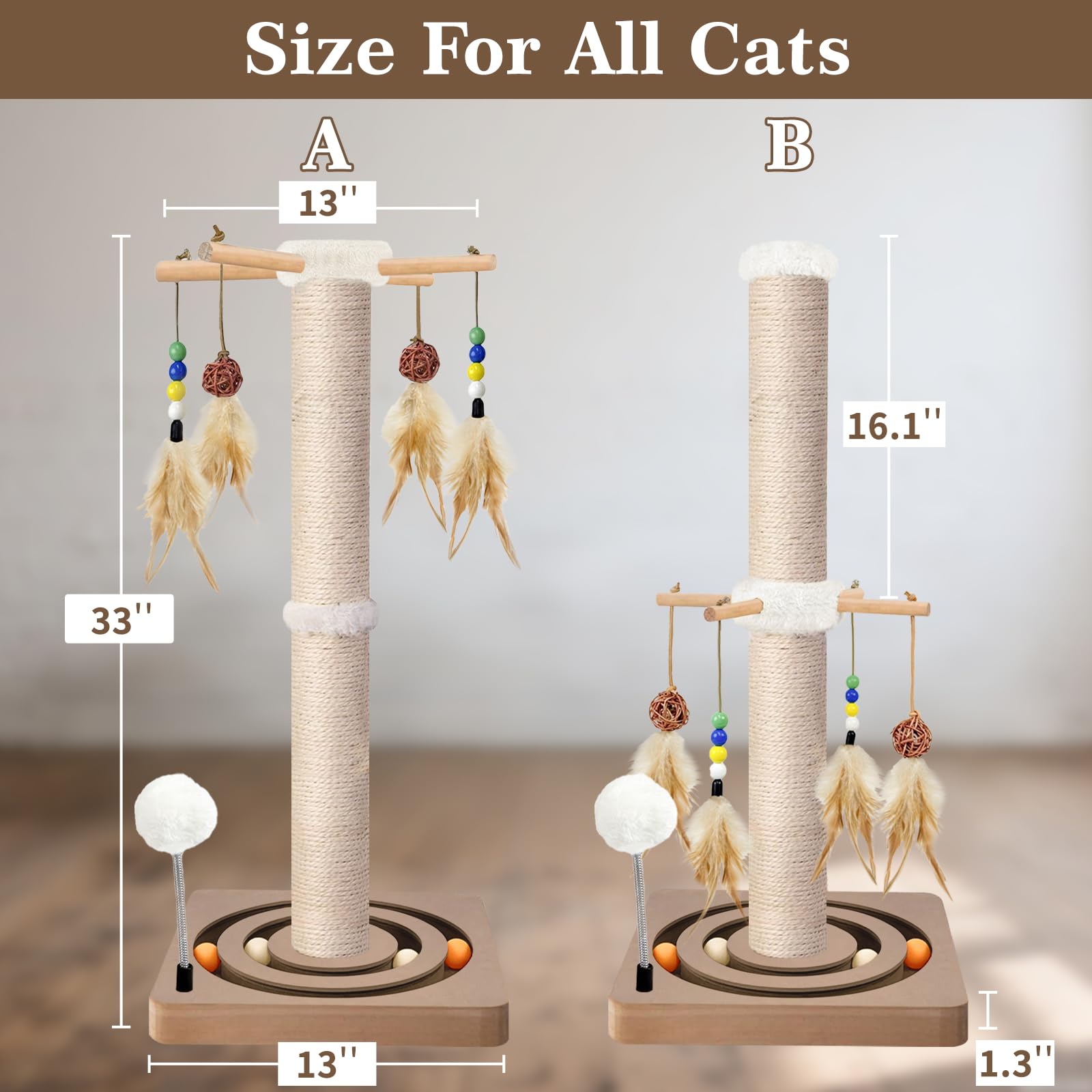 PAROTO Plush ball adds spring-loaded interactive fun for curious cats.