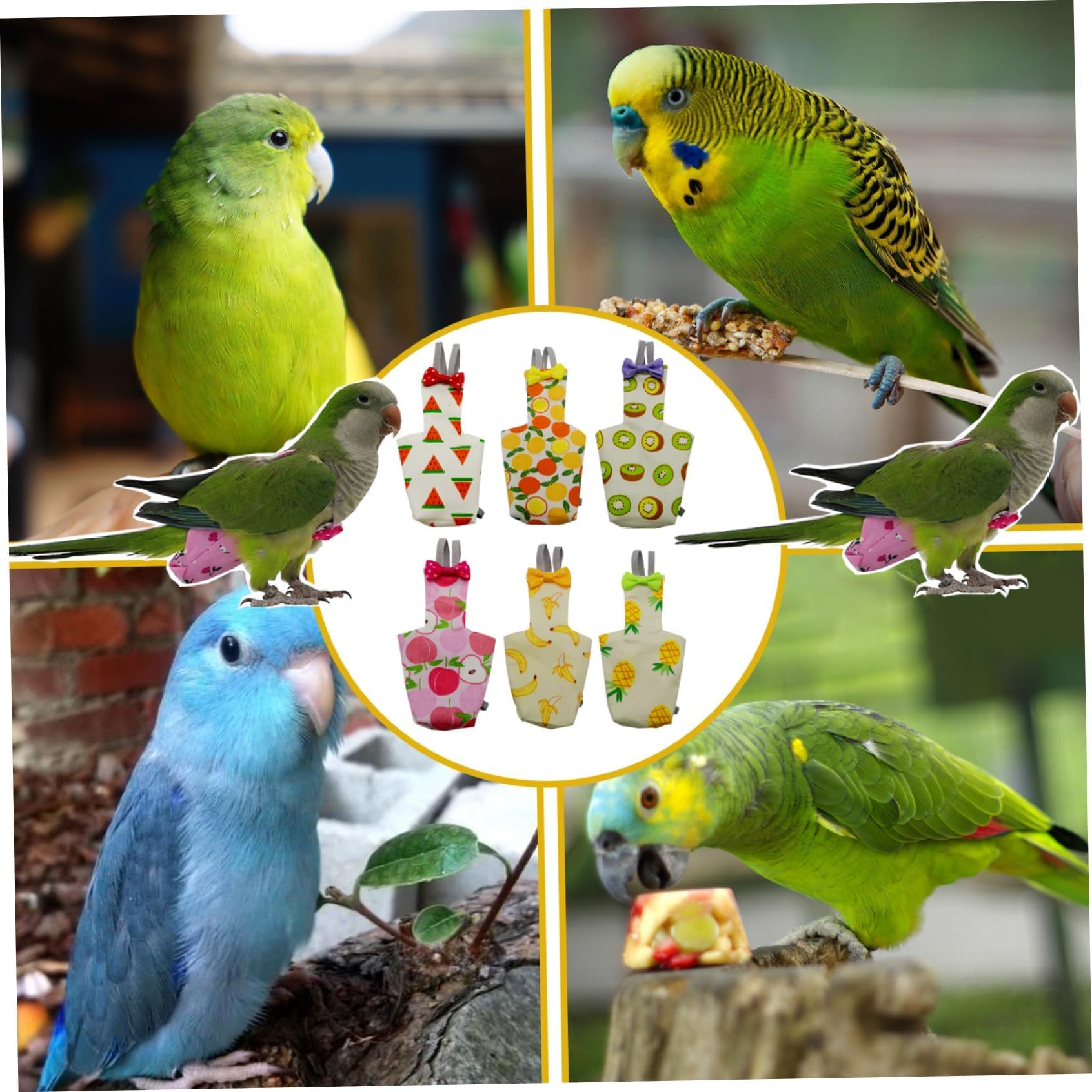 Parrot Diapers size L provides secure coverage for larger birds.
