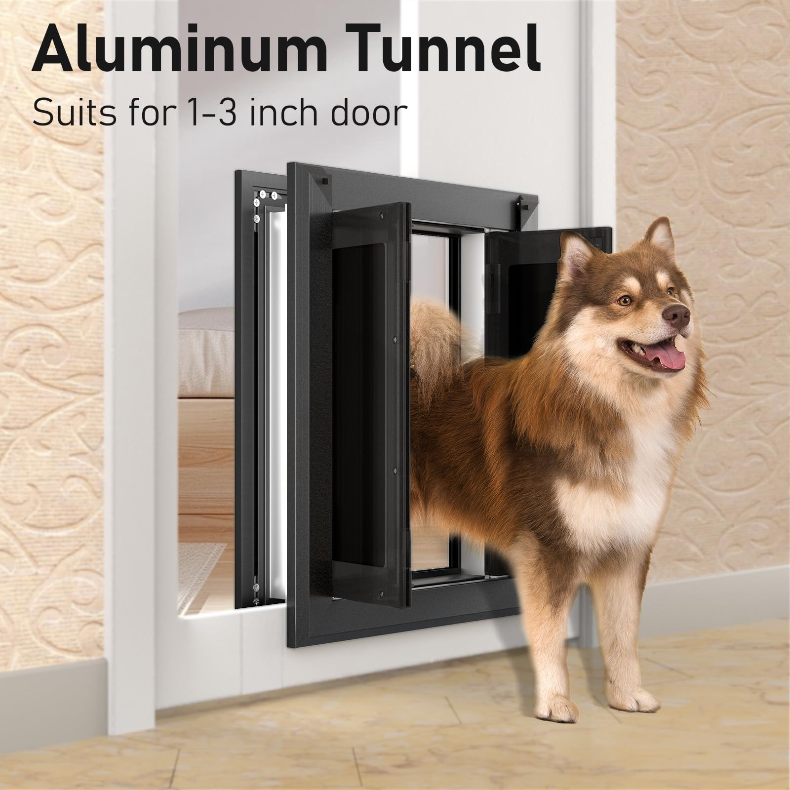 PATAPLUS telescoping tunnel demonstrates flexible fit for multiple door thicknesses