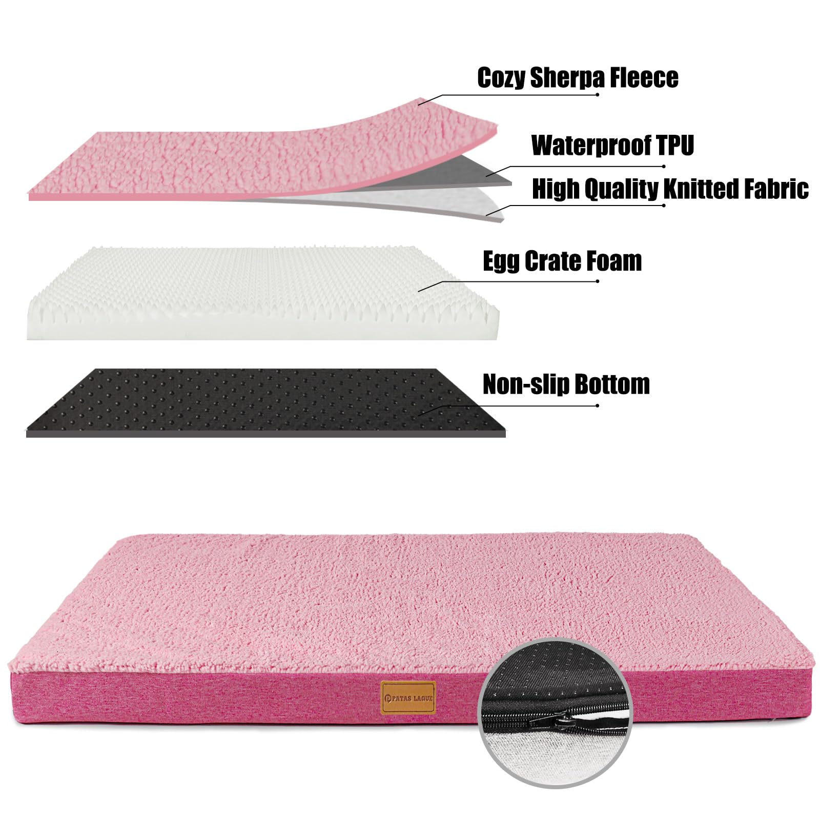 Patas Lague anti-slip bottom provides stable resting