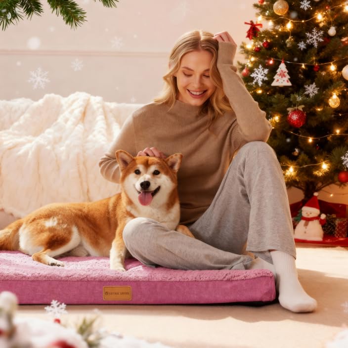 Patas Lague bed waterproof cover highlights easy wipe-clean surface for mess-free pet care.