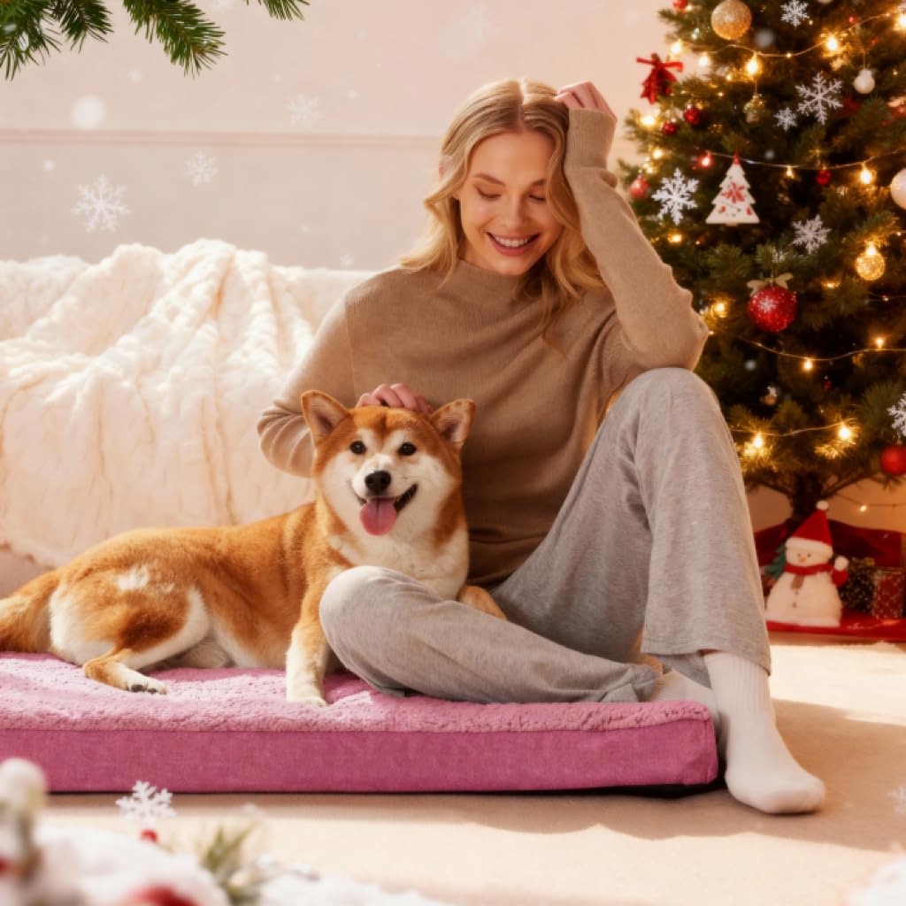 Patas Lague hot pink cotton fleece cover for cozy sleep