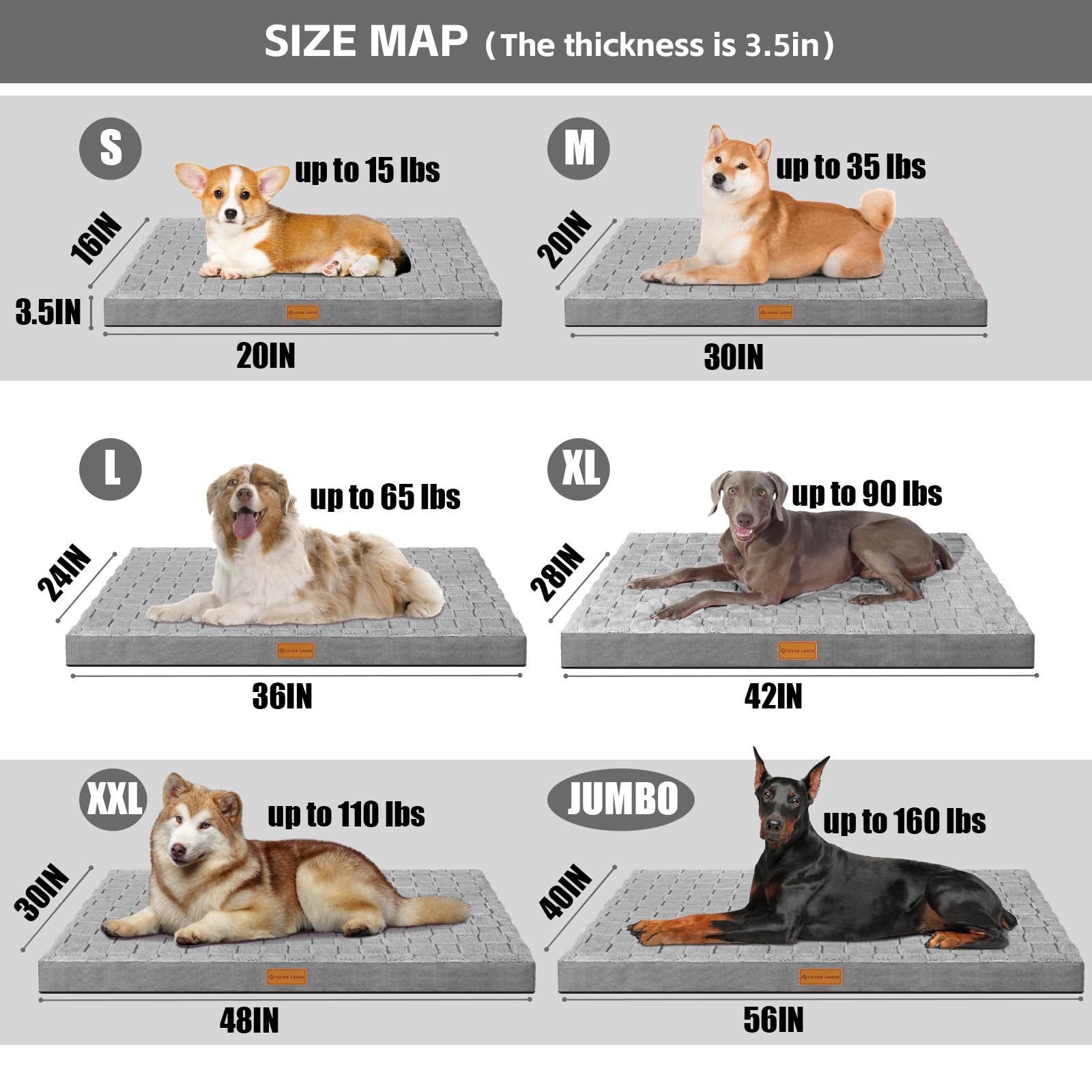 Patas Lague dog bed nonskid bottom keeps placement secure on floors