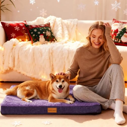 Patas Lague dog bed with removable washable cover for easy cleaning
