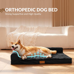 Patas Lague orthopedic XL bed 42x28 waterproof surface protects during rainy or muddy days.