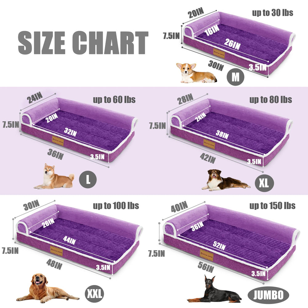 Patas Lague orthopedic XL dog bed non-slip bottom detail