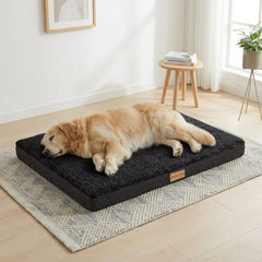 Patas Lague orthopedic bed 36x24 foam close-up showing pressure-relief egg crate design
