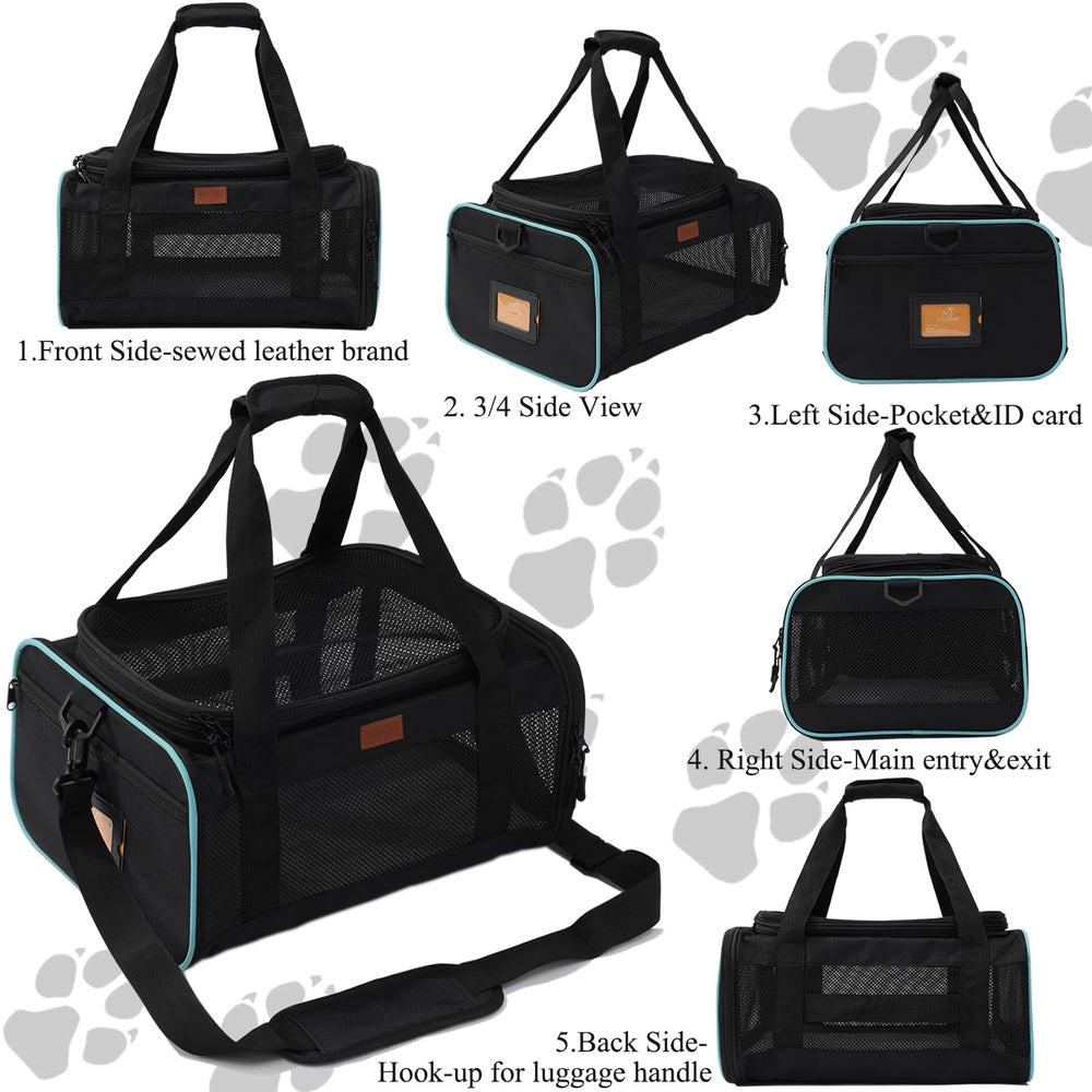 PATAZONE cat carrier oxford fabric side panel showing durable construction