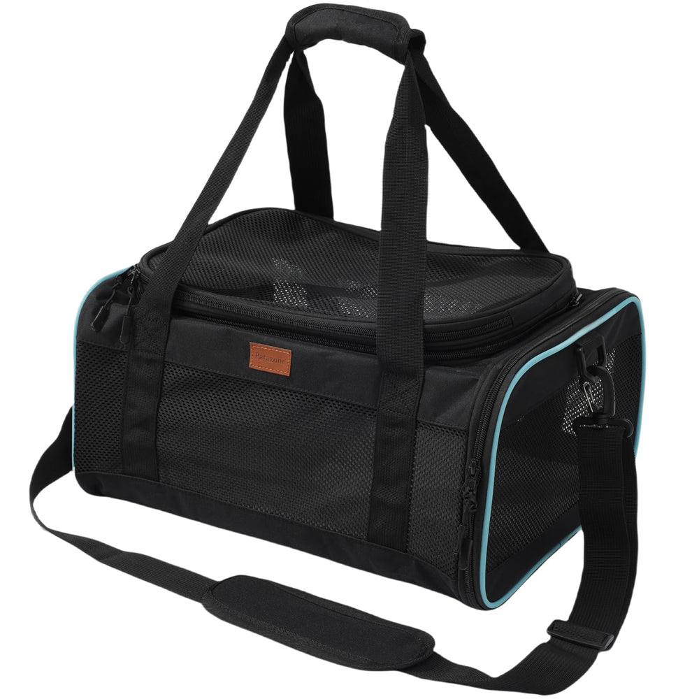 PATAZONE cat carrier softside front view for cabin travel comfort