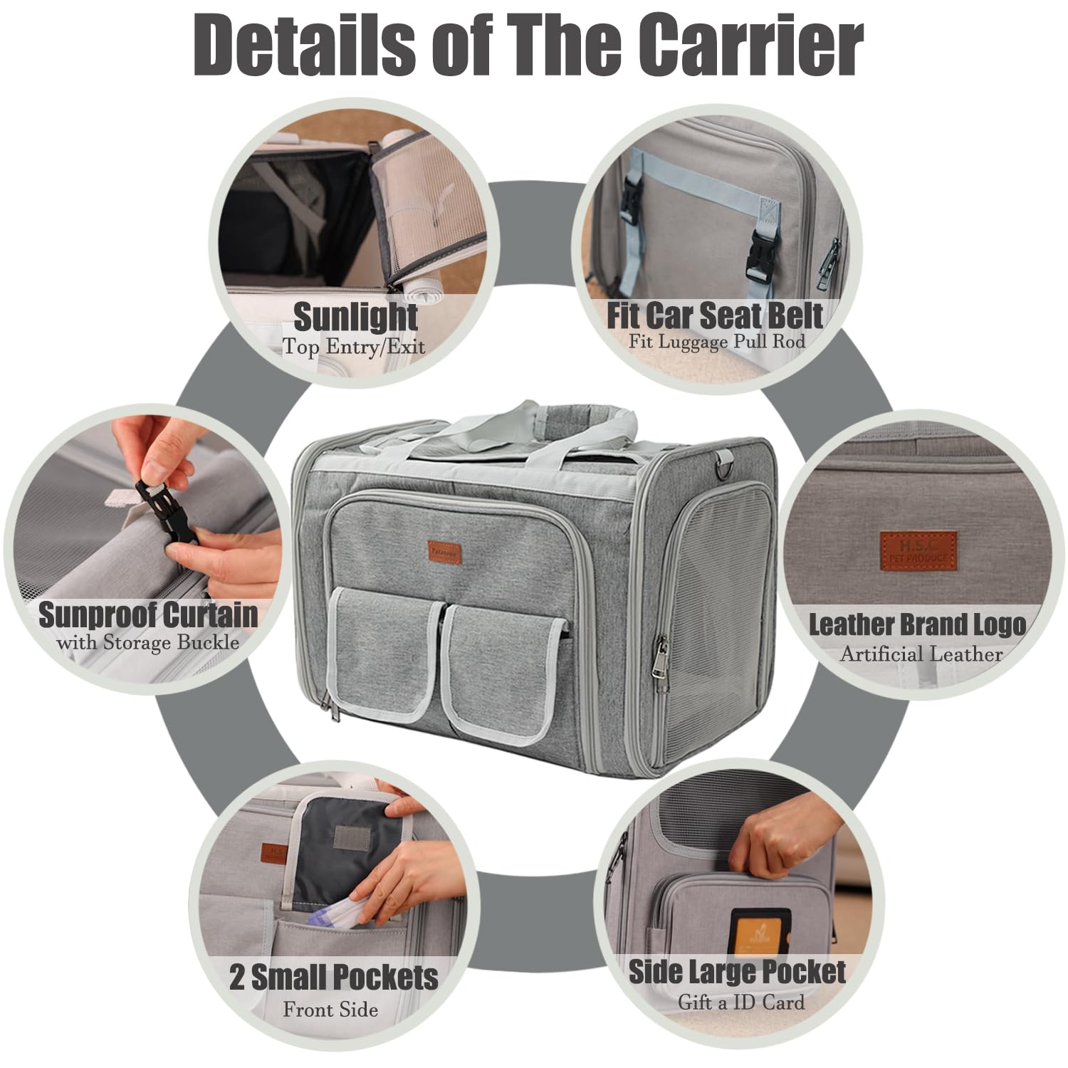 PATAZONE dog carrier folded cushion mode saves storage space.