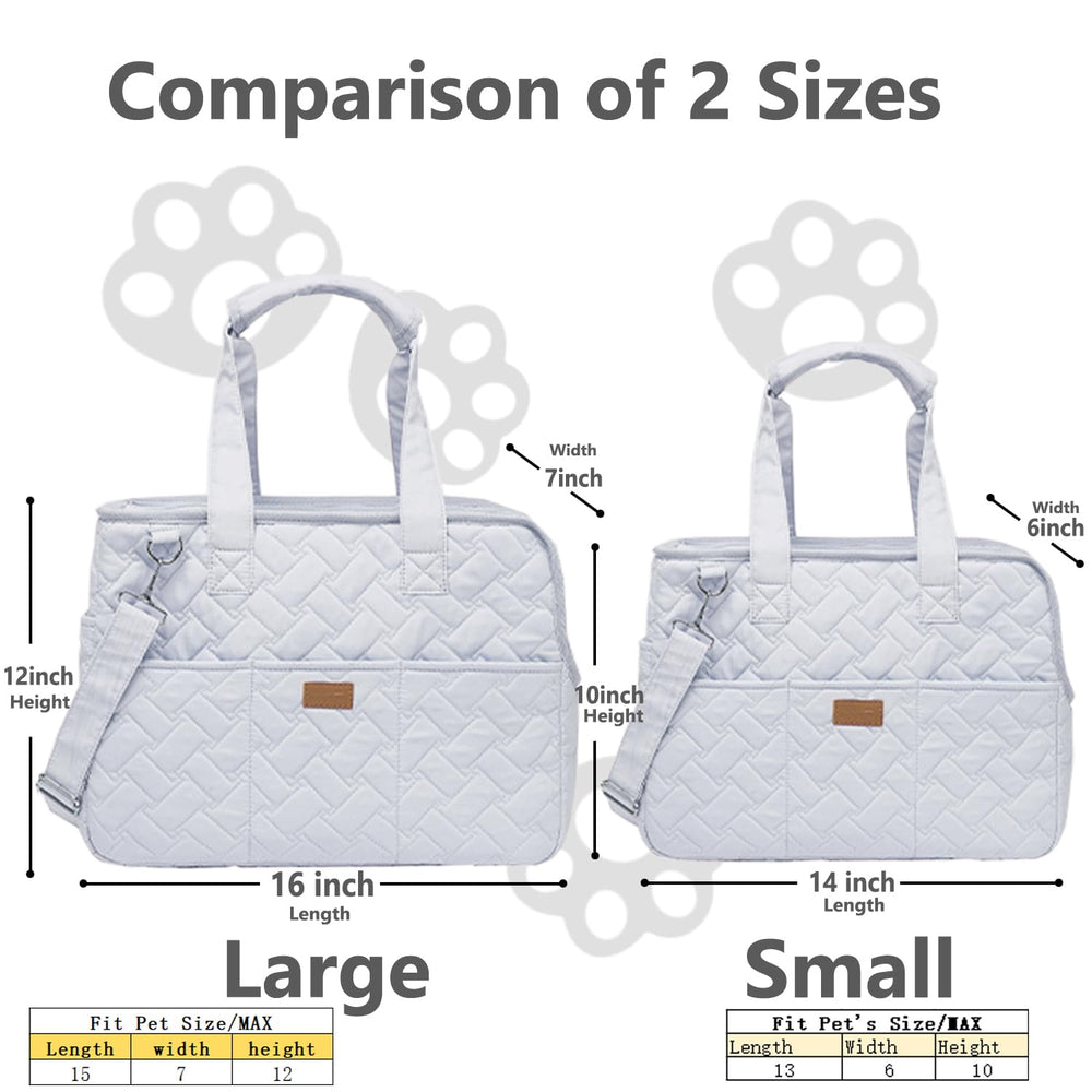 Patazone pet carrier bag grey inside shows plush cushion for pet comfort during travel.