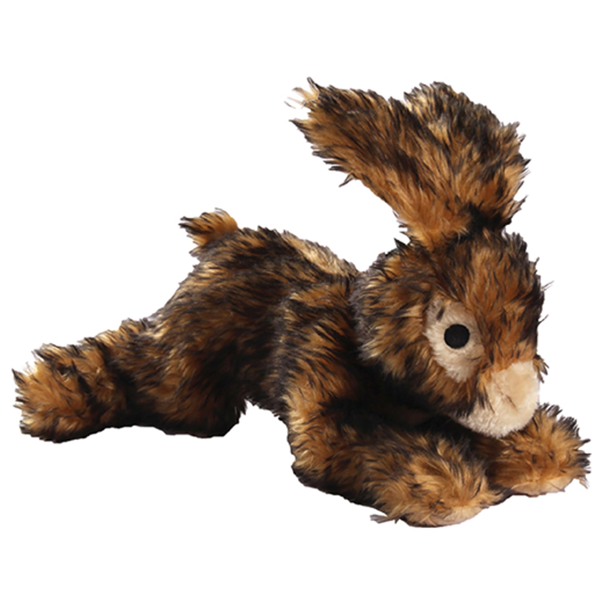Patchwork Pet Colossal Rabbit 15in plush toy highlights durable seams for long-lasting play.