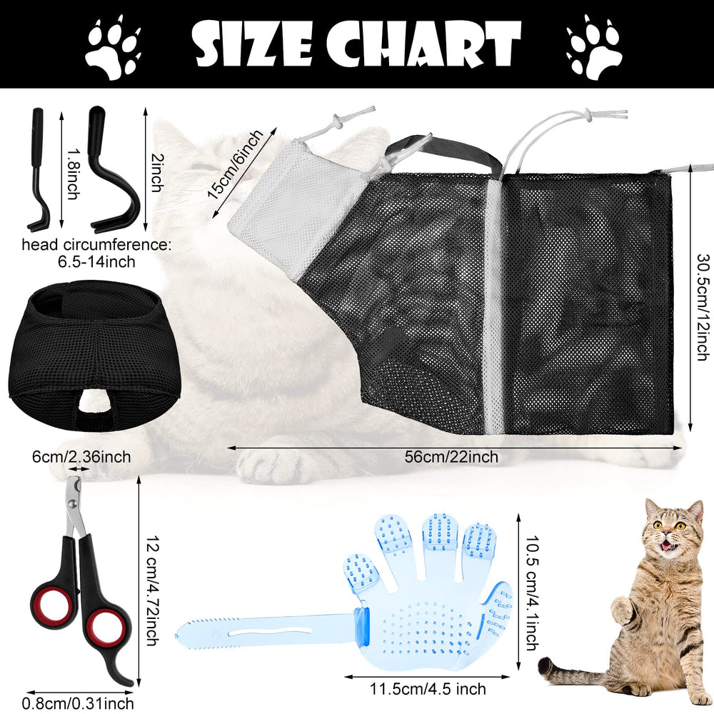 Patelai cat muzzle large size for calm, safe grooming sessions