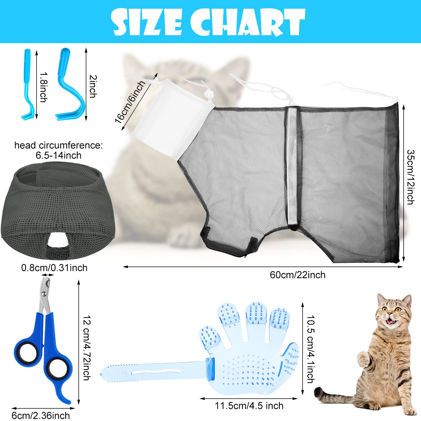 Patelai cepillo de masaje para gatos, ayuda a relajarse durante la limpieza.
