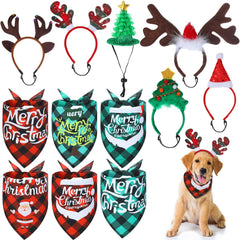 Paterr Christmas dog bandanas collection for festive photo looks