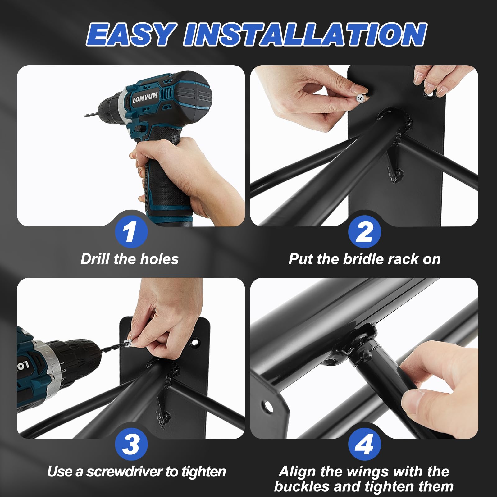 Paterr matte black anti rust coating enhances durability and style.