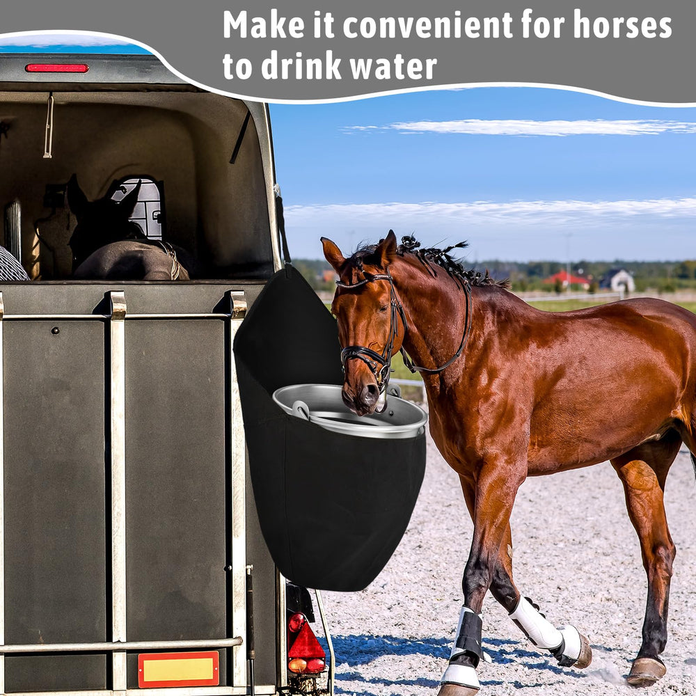 Paterr trailer-stall mount easy-access design to keep water within reach