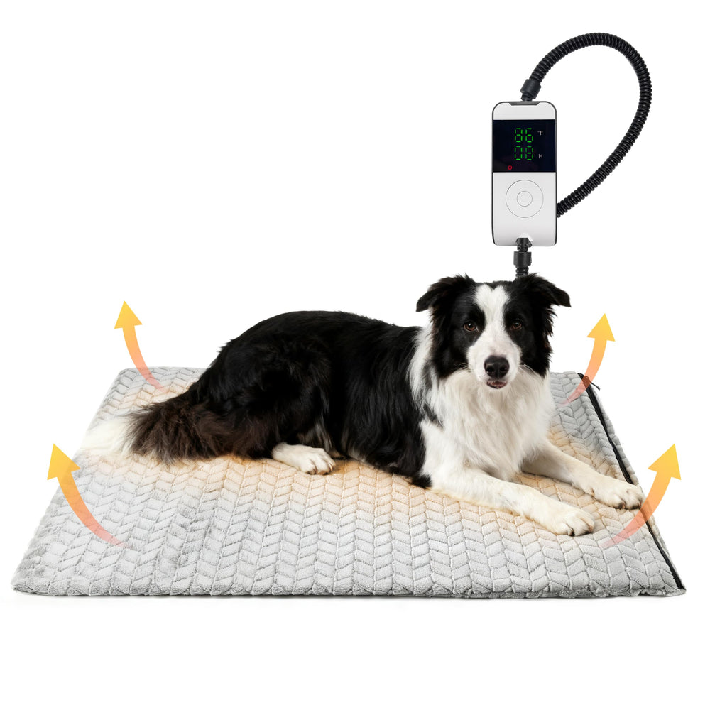 PatiencET 24x35 large heated pad cover closeup highlights durable fabric and even heat distribution